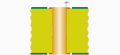 Gruix de metal�litzaci� en forat